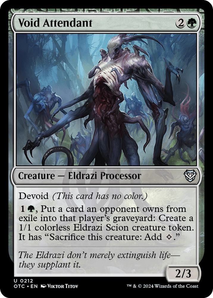 Void Attendant 212 card from Commander: Outlaws of Thunder Junction