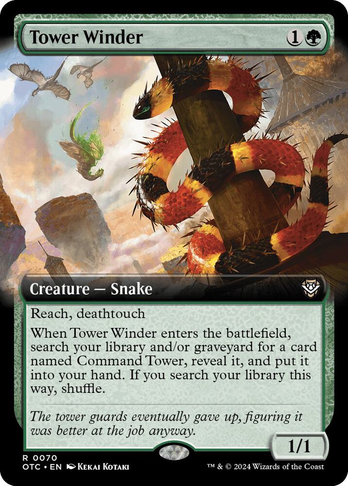 Tower Winder (Extended Art) 70 card from Commander: Outlaws of Thunder Junction