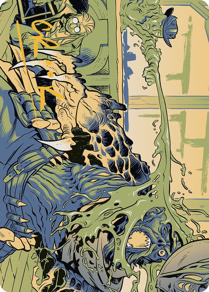 Voidslime Art Card (Gold-Stamped Signature) 49 card from Art Series: Outlaws of Thunder Junction