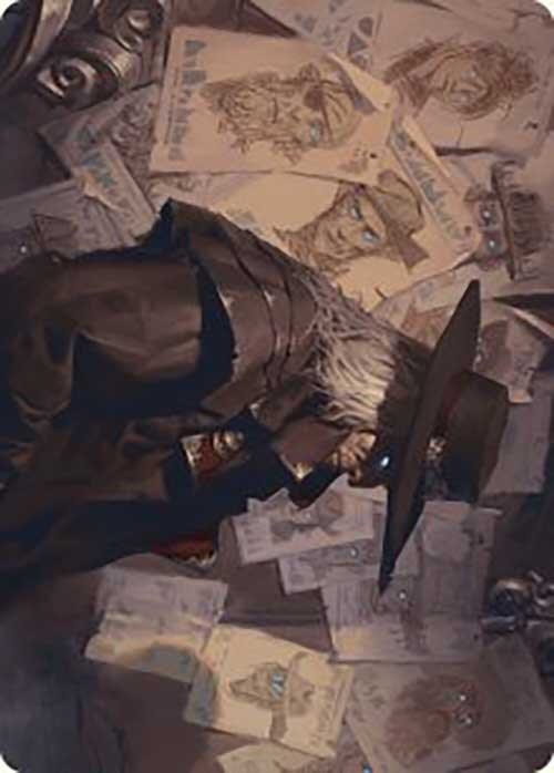 Lazav, Familiar Stranger Art Card 25 card from Art Series: Outlaws of Thunder Junction