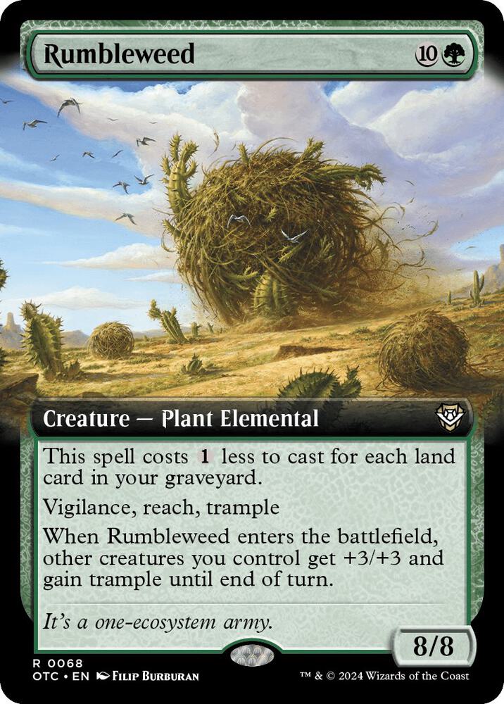 Rumbleweed (Extended Art) 68 card from Commander: Outlaws of Thunder Junction