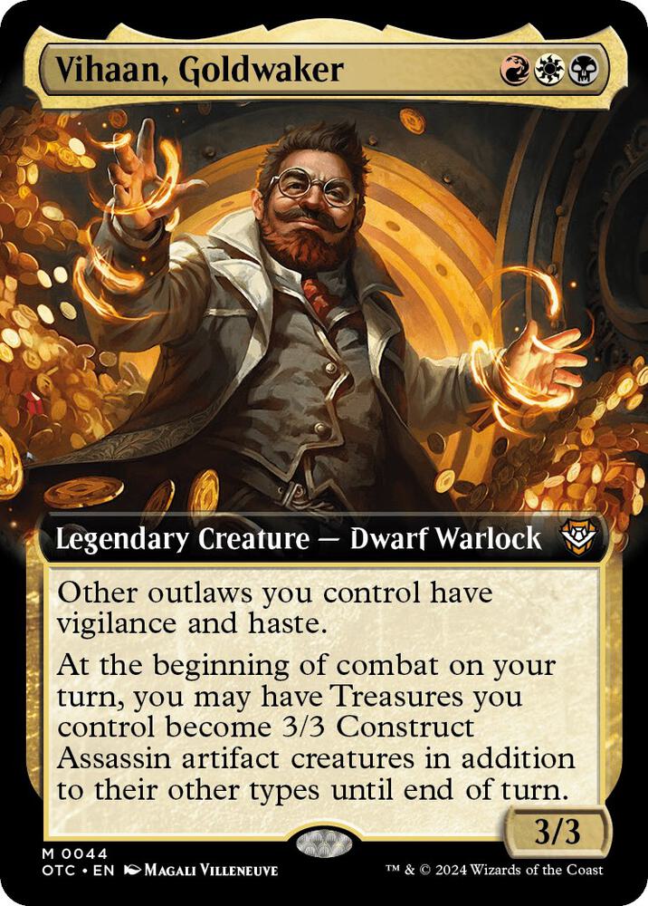 Vihaan, Goldwaker (Extended Art) 44 card from Commander: Outlaws of Thunder Junction