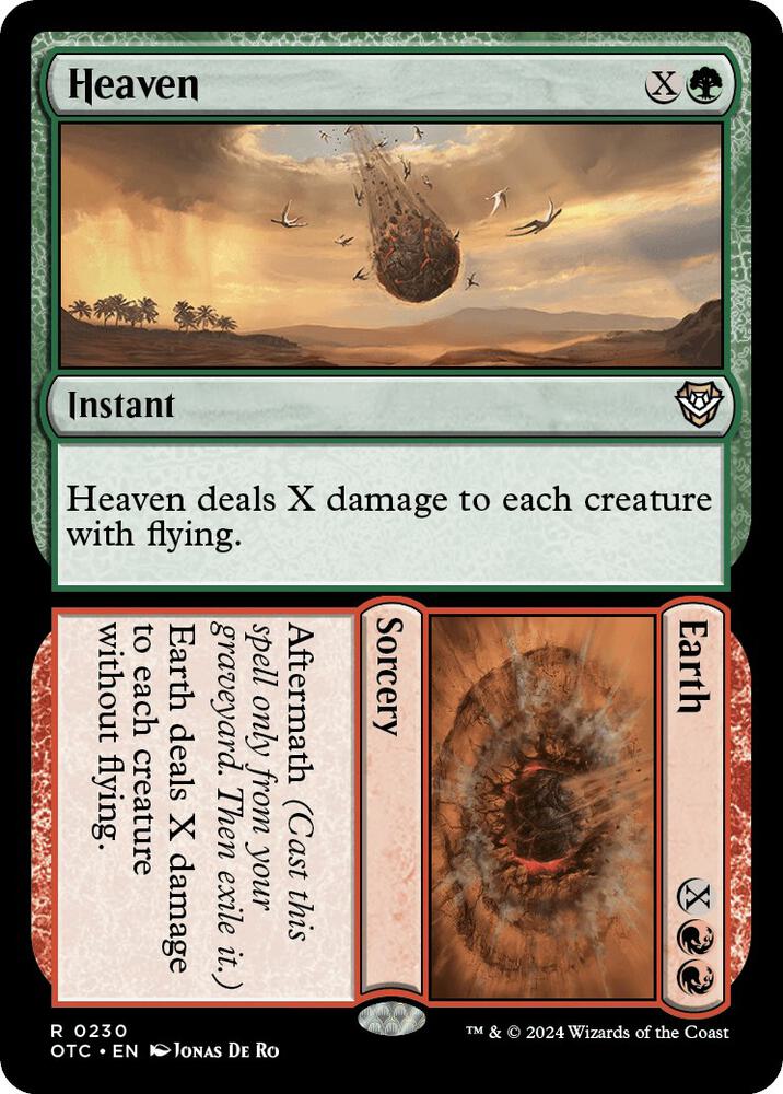 Heaven // Earth 230 card from Commander: Outlaws of Thunder Junction