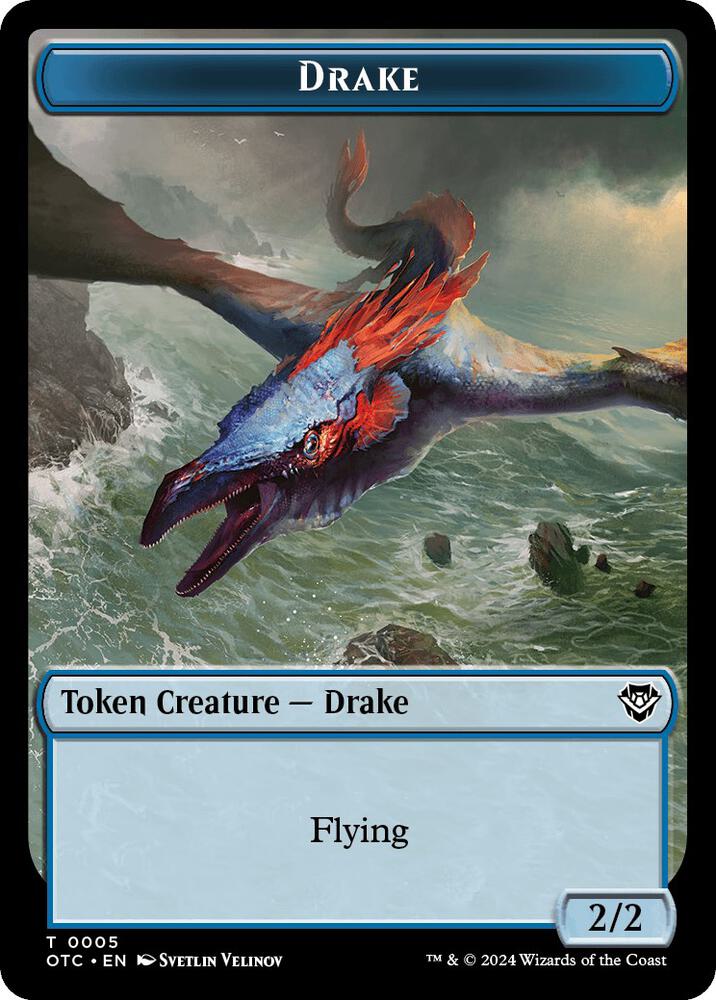 Drake // Soldier Double-Sided Token 5 // 26 card from Commander: Outlaws of Thunder Junction