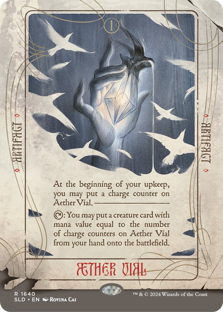 Aether Vial 1640 card from Secret Lair Drop Series
