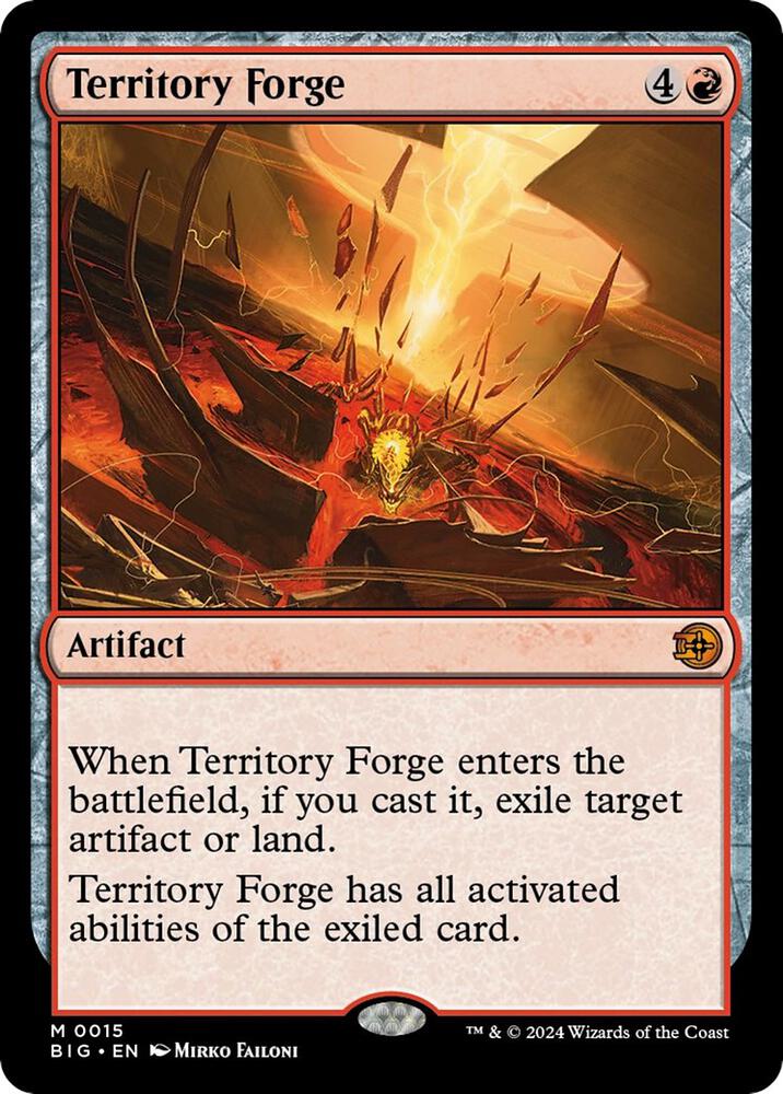 Territory Forge 15 card from Outlaws of Thunder Junction: The Big Score