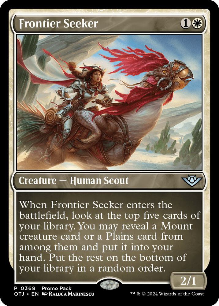 Frontier Seeker 368 card from Promo Pack: Outlaws of Thunder Junction