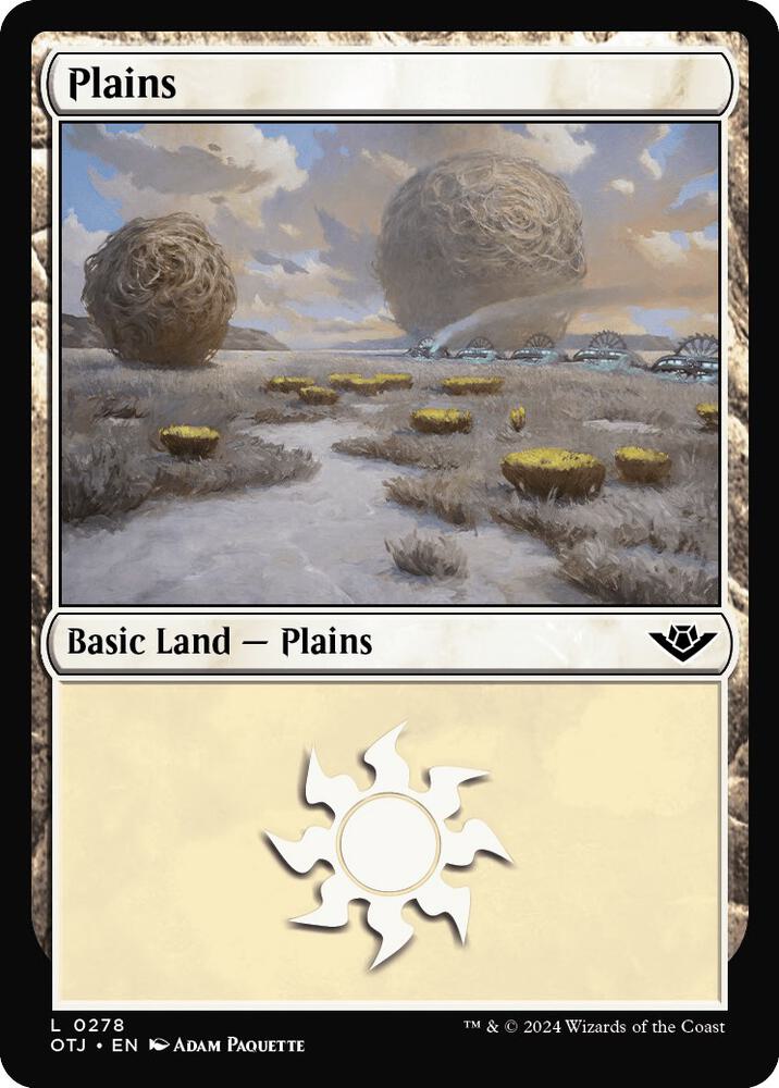 Plains 278 card from Outlaws of Thunder Junction