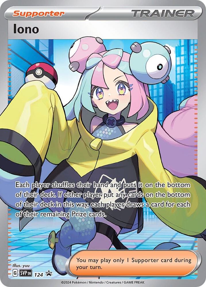 Iono 124 card from SV: Scarlet & Violet Promo Cards