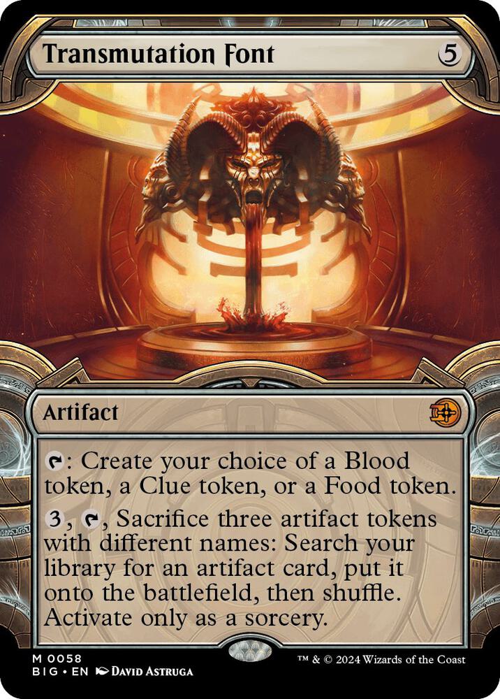 Transmutation Font (Showcase) 58 card from Outlaws of Thunder Junction: The Big Score