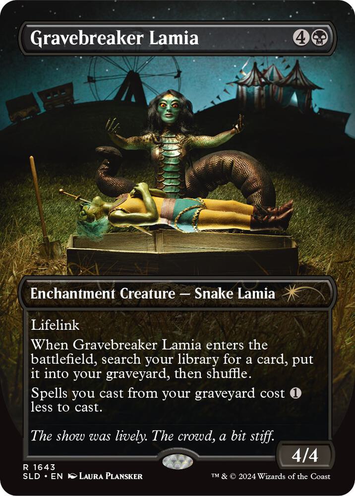 Gravebreaker Lamia 1643 card from Secret Lair Drop Series