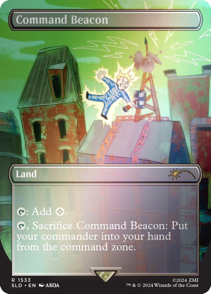 Command Beacon (Rainbow Foil) 1533 card from Secret Lair Drop Series