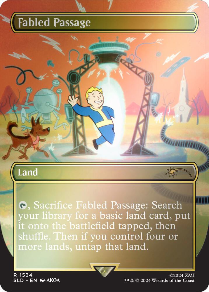 Fabled Passage (Rainbow Foil) 1534 card from Secret Lair Drop Series