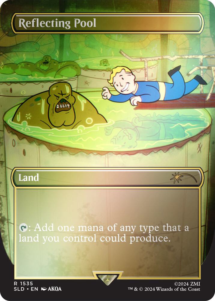 Reflecting Pool (Rainbow Foil) 1535 card from Secret Lair Drop Series