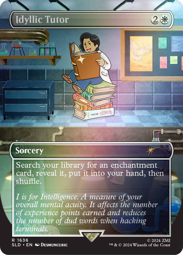 Idyllic Tutor (Rainbow Foil) 1636 card from Secret Lair Drop Series