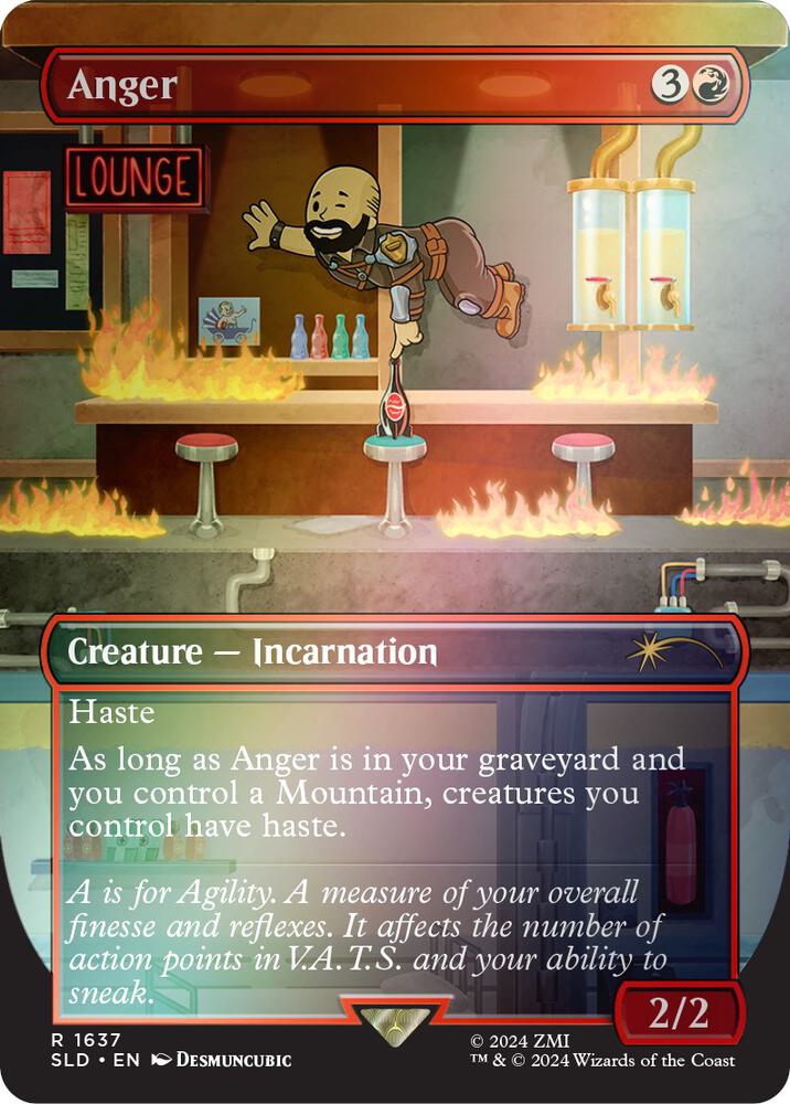 Anger (Rainbow Foil) 1637 card from Secret Lair Drop Series