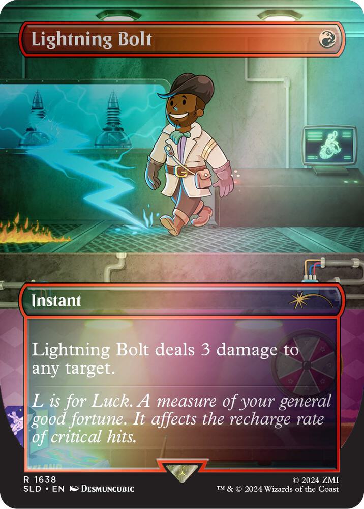 Lightning Bolt (Rainbow Foil) 1638 card from Secret Lair Drop Series