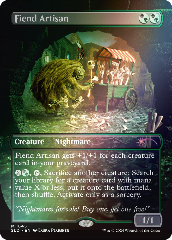 Fiend Artisan (Rainbow Foil) 1645 card from Secret Lair Drop Series