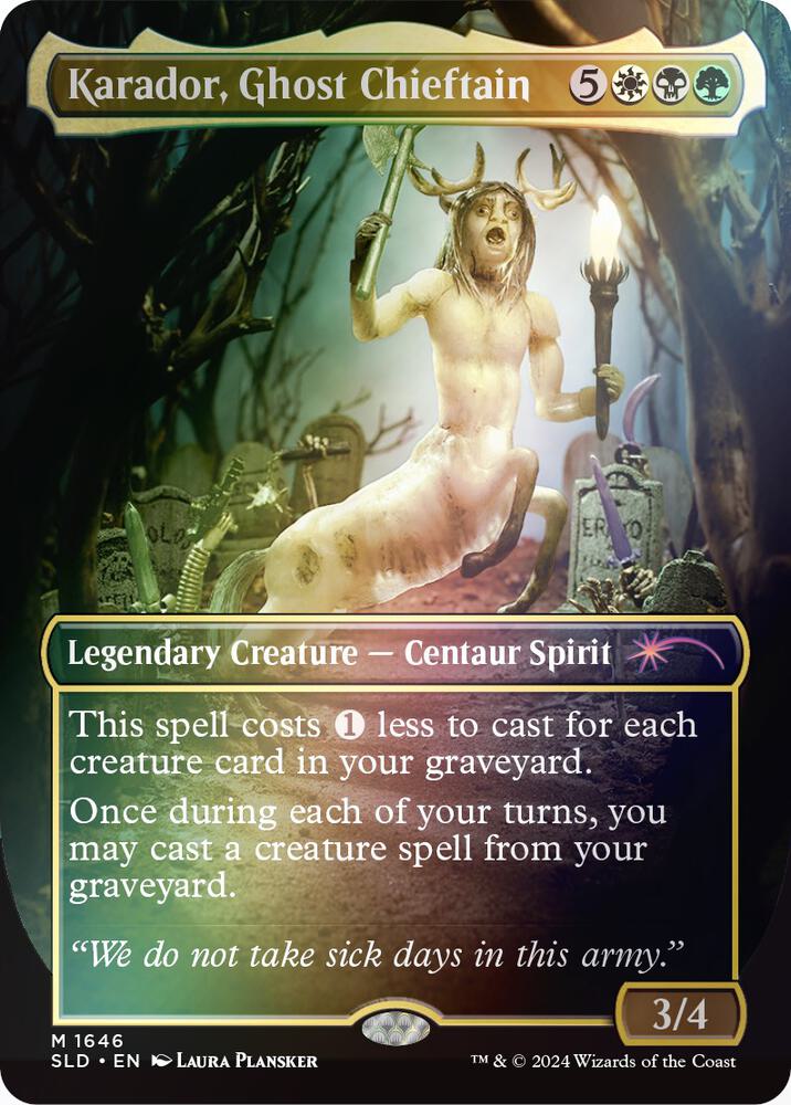 Karador, Ghost Chieftain (Rainbow Foil) 1646 card from Secret Lair Drop Series