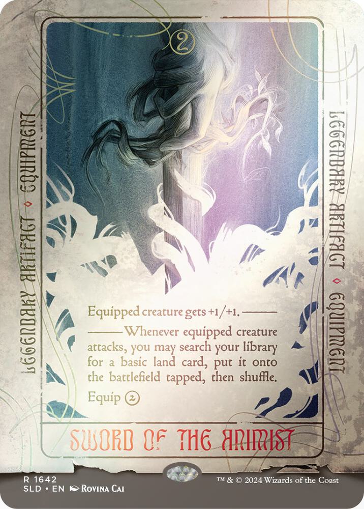 Sword of the Animist (Rainbow Foil) 1642 card from Secret Lair Drop Series