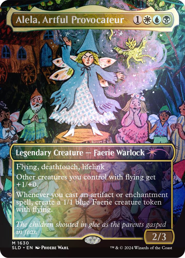 Alela, Artful Provocateur (Rainbow Foil) 1630 card from Secret Lair Drop Series