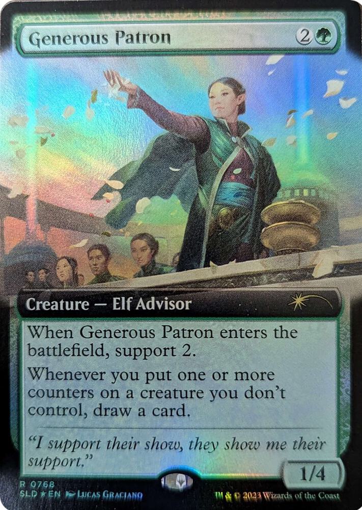 Generous Patron (Extended Art) 768 card from Secret Lair Drop Series