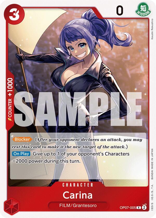 Carina OP07-005 card from 500 Years in the Future