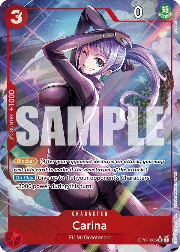 Carina (Parallel) OP07-005 card from 500 Years in the Future