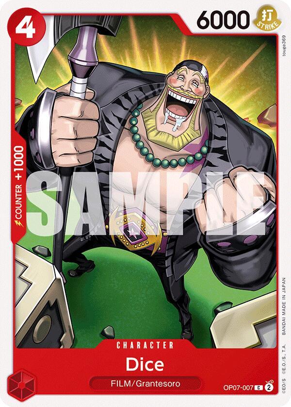 Dice OP07-007 card from 500 Years in the Future