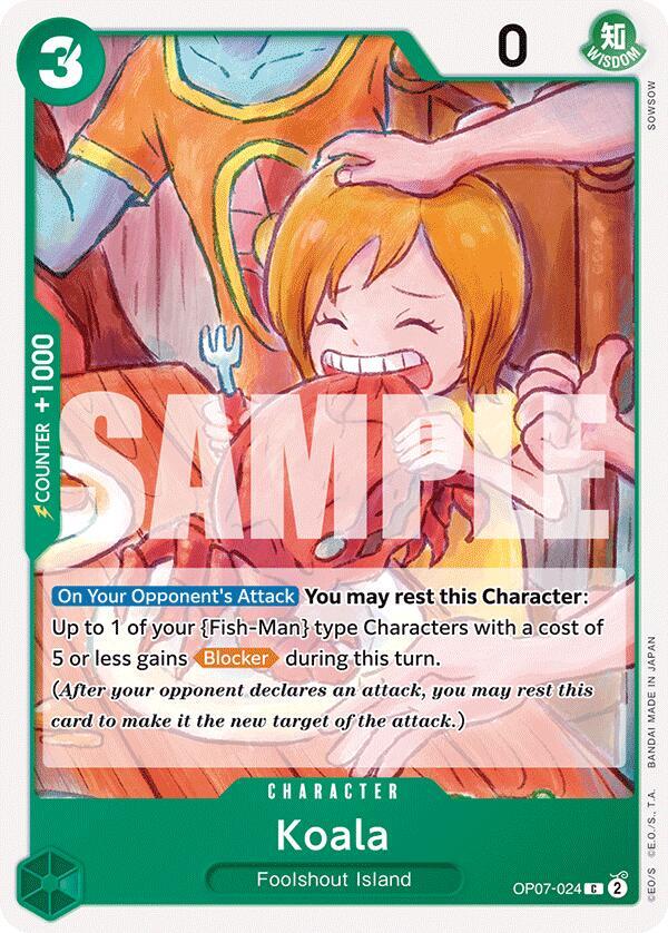 Koala OP07-024 card from 500 Years in the Future