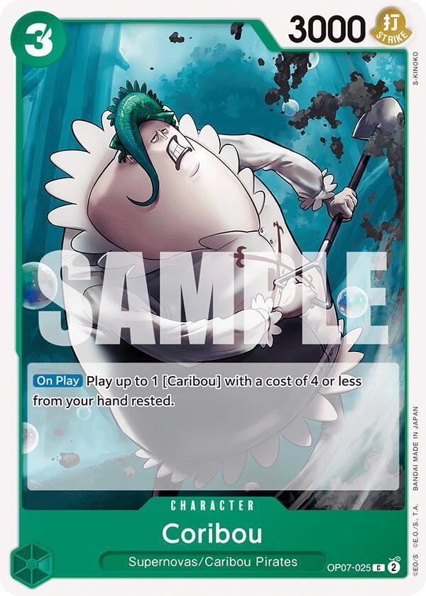 Coribou OP07-025 card from 500 Years in the Future
