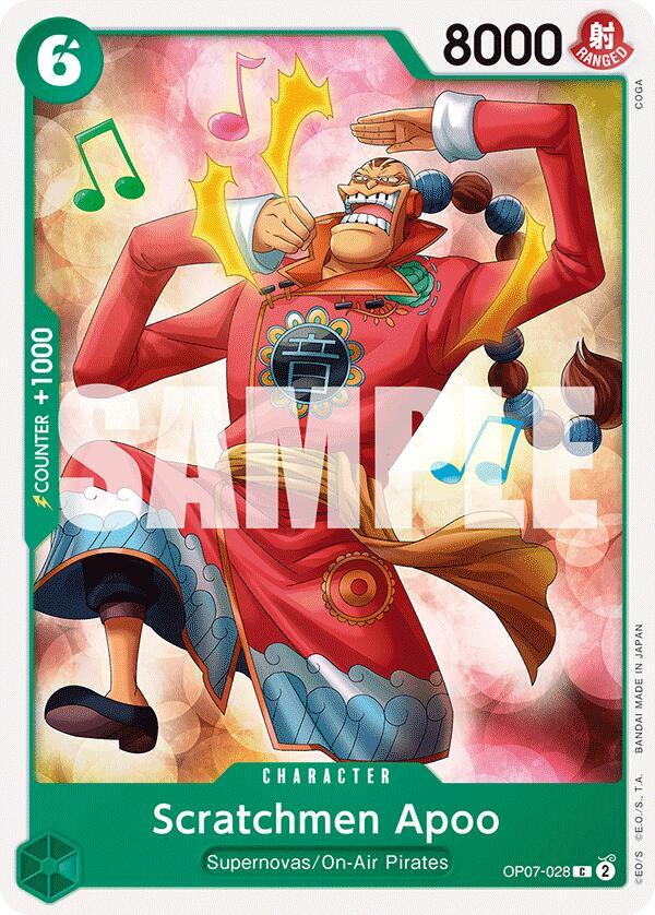 Scratchmen Apoo OP07-028 card from 500 Years in the Future