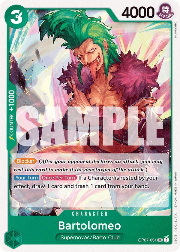 Bartolomeo OP07-031 card from 500 Years in the Future