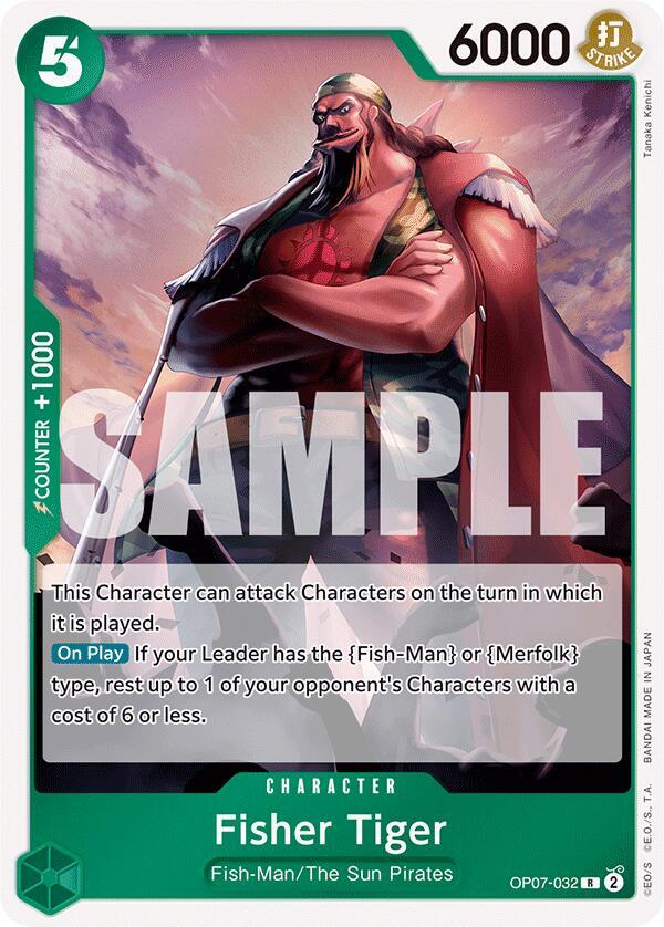 Fisher Tiger OP07-032 card from 500 Years in the Future