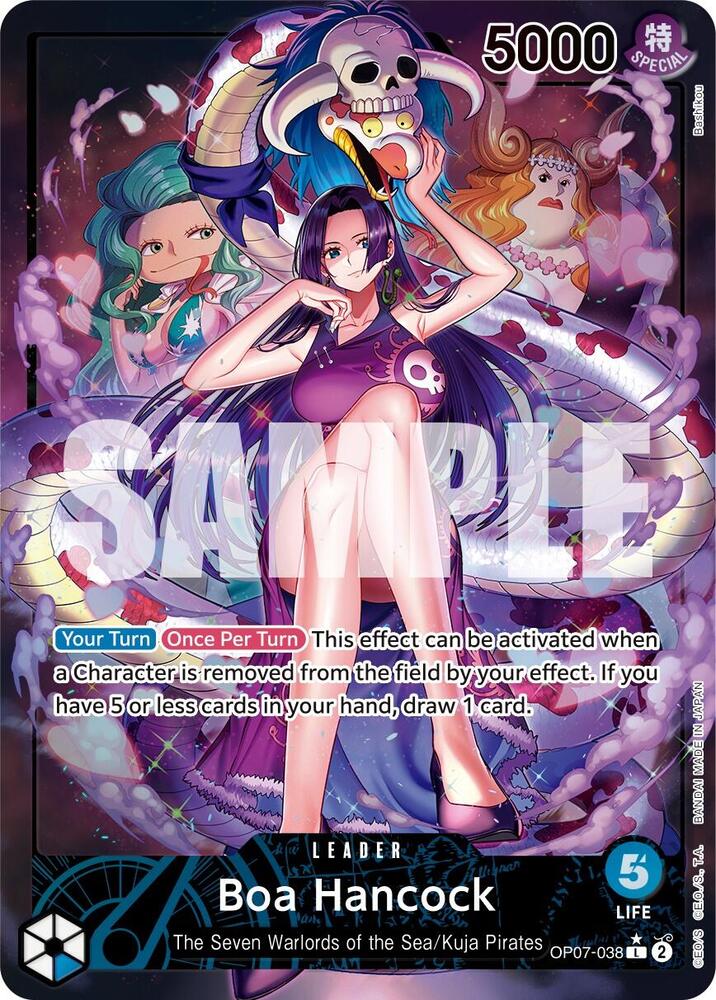 Boa Hancock (Parallel) OP07-038 card from 500 Years in the Future