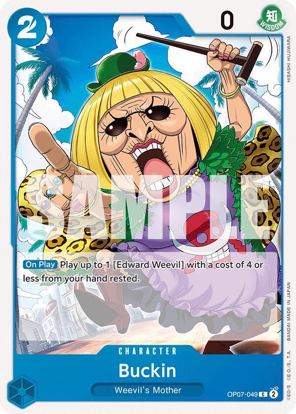 Buckin OP07-049 card from 500 Years in the Future