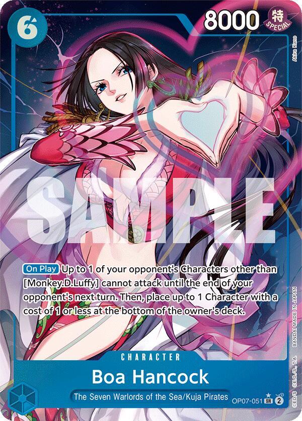 Boa Hancock (Parallel) OP07-051 card from 500 Years in the Future