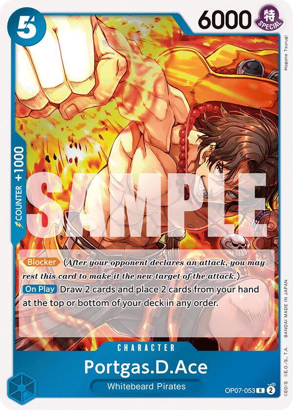 Portgas.D.Ace OP07-053 card from 500 Years in the Future