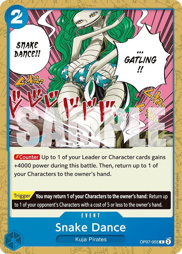 Snake Dance OP07-055 card from 500 Years in the Future