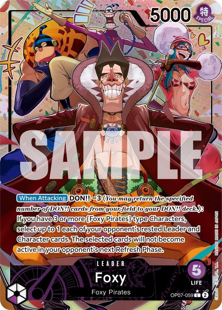 Foxy (Parallel) OP07-059 card from 500 Years in the Future