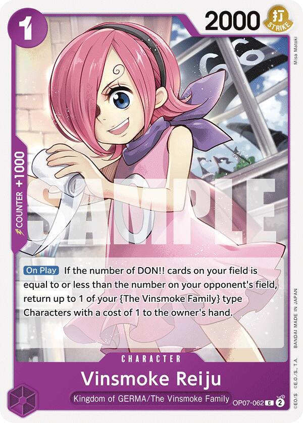 Vinsmoke Reiju OP07-062 card from 500 Years in the Future