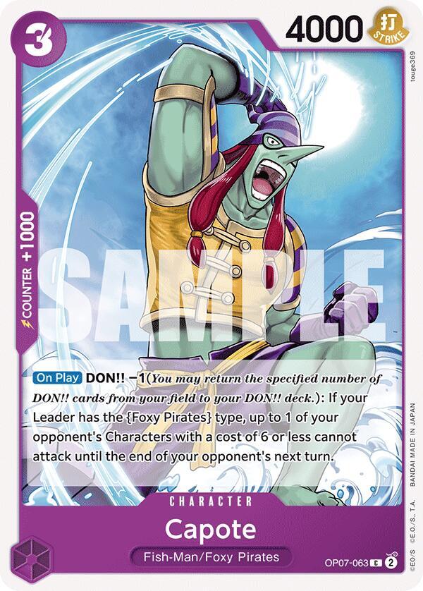 Capote OP07-063 card from 500 Years in the Future