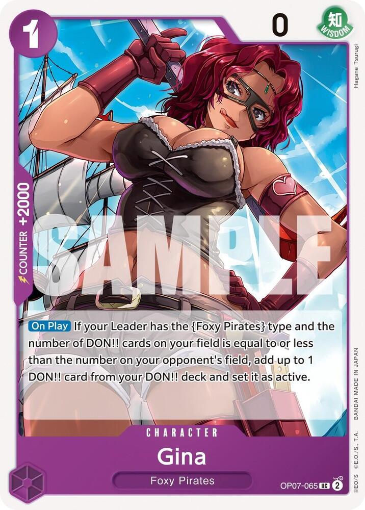 Gina OP07-065 card from 500 Years in the Future