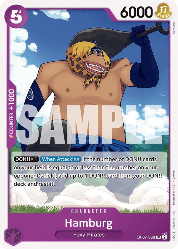 Hamburg OP07-068 card from 500 Years in the Future