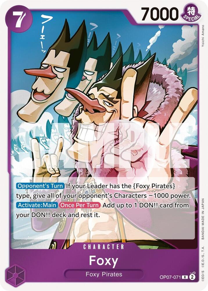Foxy OP07-071 card from 500 Years in the Future