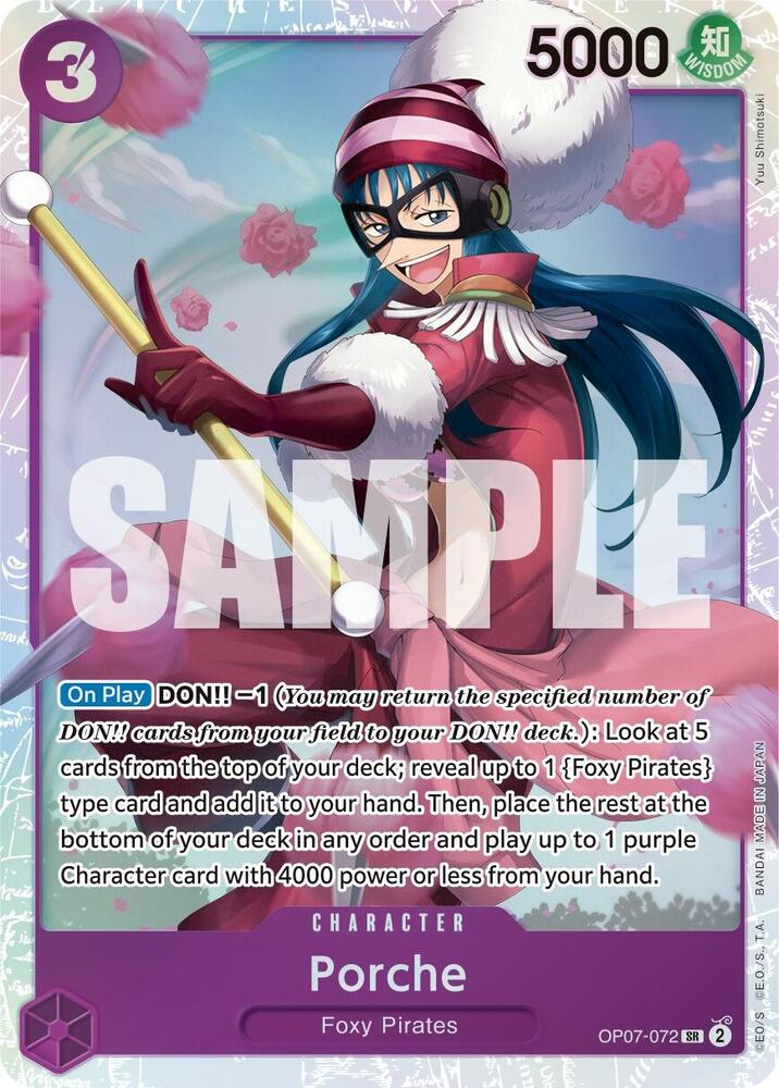 Porche OP07-072 card from 500 Years in the Future