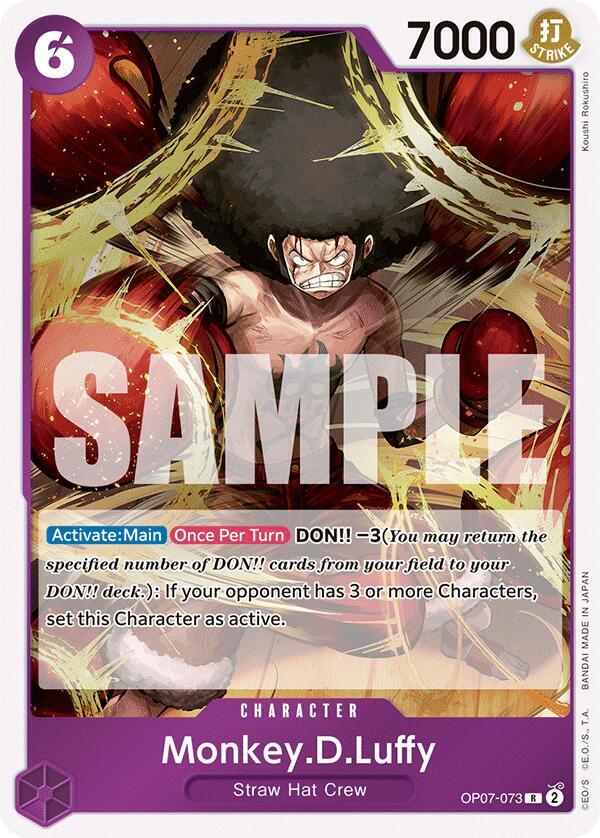 Monkey.D.Luffy OP07-073 card from 500 Years in the Future