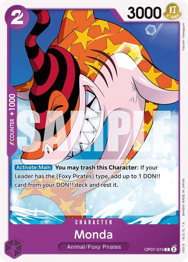 Monda OP07-074 card from 500 Years in the Future
