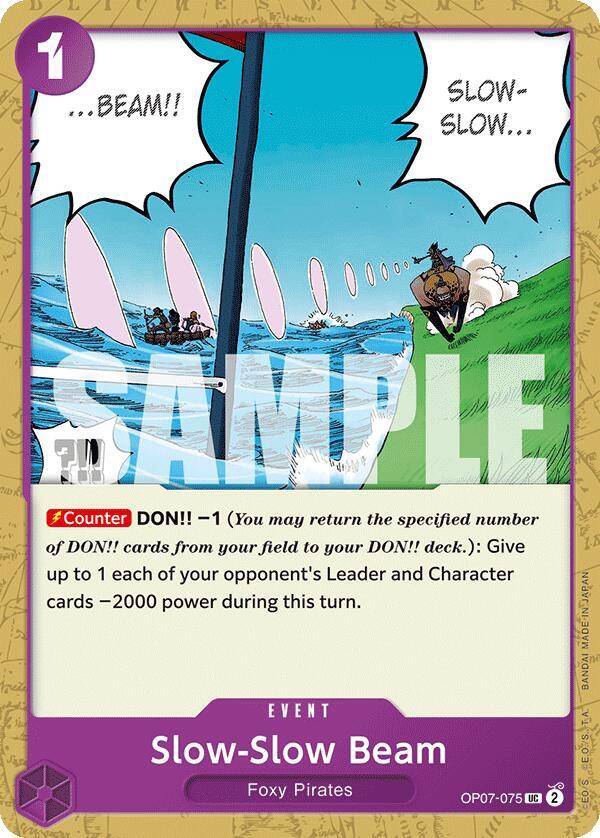Slow-Slow Beam OP07-075 card from 500 Years in the Future