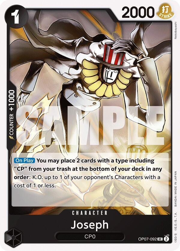 Joseph OP07-092 card from 500 Years in the Future